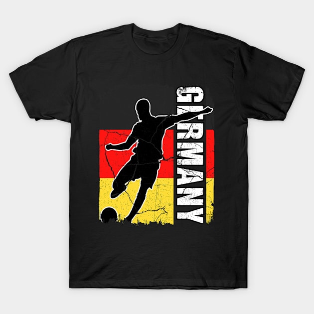 German Soccer Team Germany Flag Jersey Football Fans T-Shirt by snnt